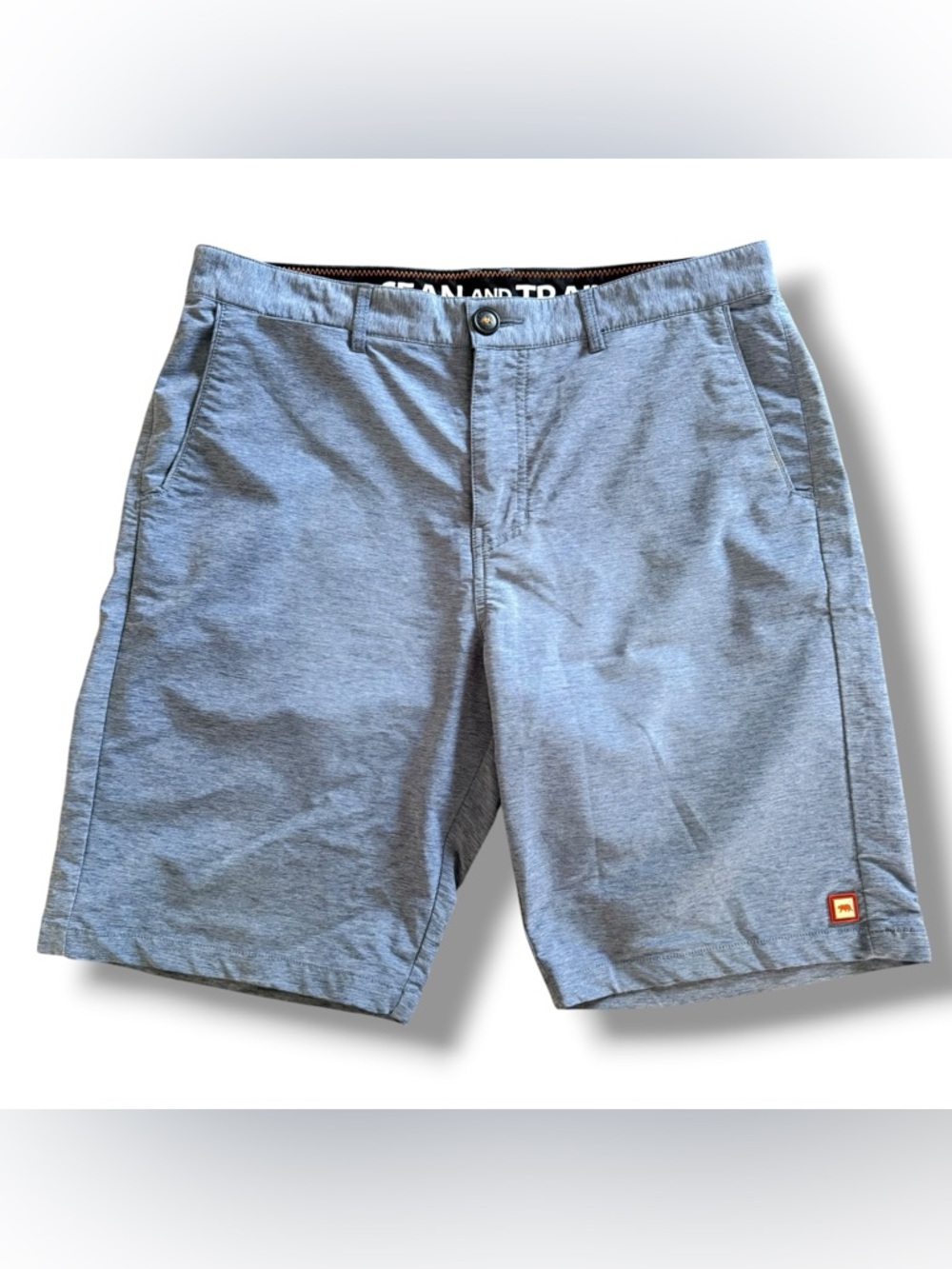 Men's Dakota Grizzly Ocean and Trail Slate Blue Performance Golf Shorts, 34
